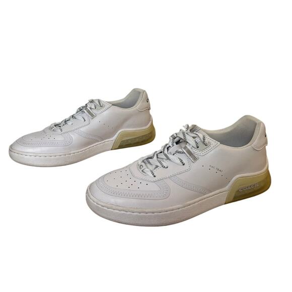 Coach Womens Citysole Court Sneaker White Leather Size 9 Classic Minimalist - Picture 1 of 7